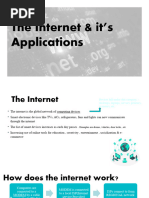 The Internet &its Applications