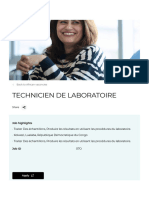 Technicien de Laboratoire