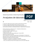 Glencore Jobs - Analystes de Laboratoire