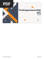 Technopreneurship 101