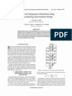 Voltage and Temper, Ature Distribution Along Semiconducting Glaze Insulator Strings