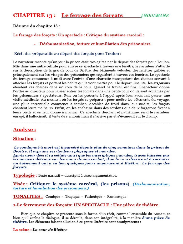 Ferrage des Forçats : Spectacle Tragique | PDF | Théâtre
