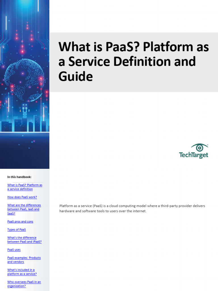 What Is PaaS Platform As A Service Definition and Guide PDF