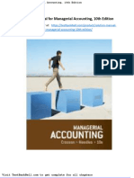 Solution Manual For Managerial Accounting 10th Edition
