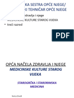 MSONJ Opća Načela Zdravlja I Njege Medicinske Kulture Staog Vijeka Starogrčka I Starorimska Medicina 3 Razred 3