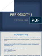Periodicity I