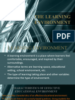 Unit 1 - Chapter 3 - The Learning Environment