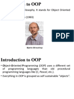 OOP Is A Design Philosophy. It Stands For Object Oriented Programming. - C++ Was Founded in (1983)