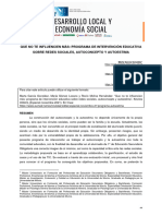 Que No Te Influencien Más: Programa de Intervención Educativa Sobre Redes Sociales, Autoconcepto Y Autoestima