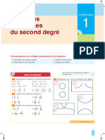 Fonctions Polynômes Du Second Degré