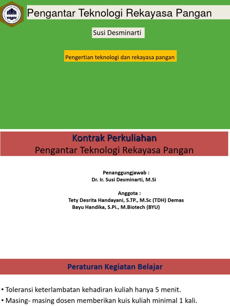 PTRP (Rekayasa, Teknologi, Dan Teknologi Rekayasa Pangan) (1) 0k-SD | PDF