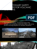 Precautionary Safety Measures for Volcanic Eruptions