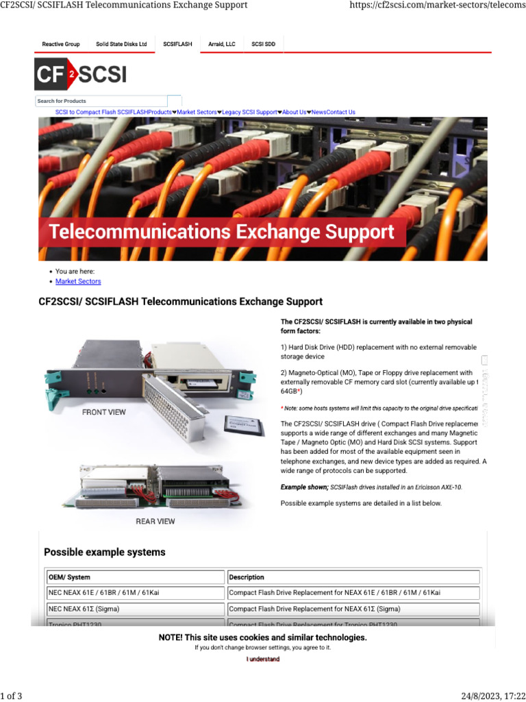 SCSIFLASH Telecommunications Exchange Support | PDF | Usb Flash Drive ...