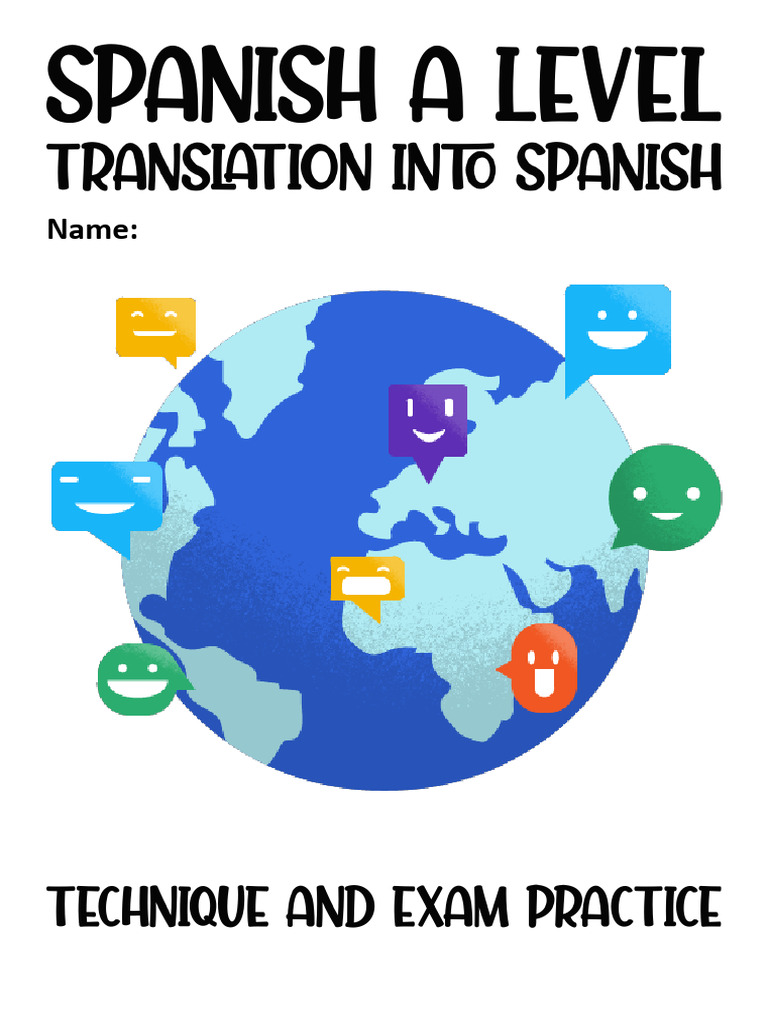 Translation Into Spanish PDF Translations Verb