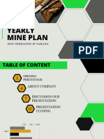 Yearly Mine Plan: Site Operation Ip-Tabang