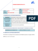 Actividad Significativa #8: I. Datos Generales