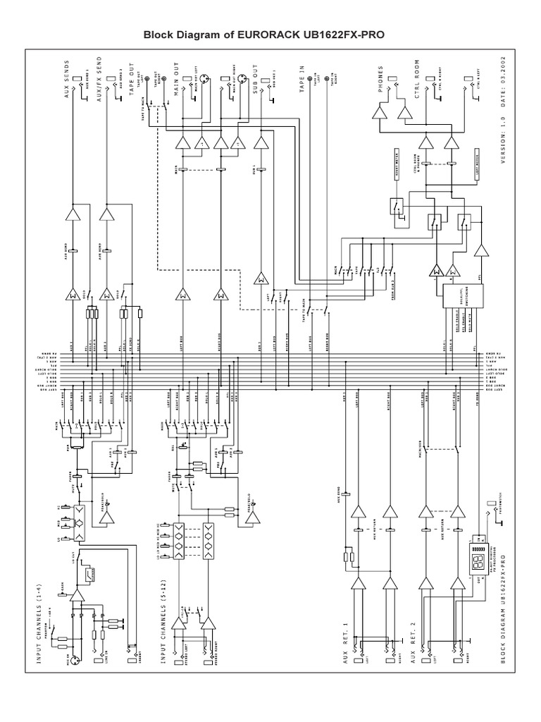 UB1622FX-PRO Block Diagram Rev D 0 | PDF