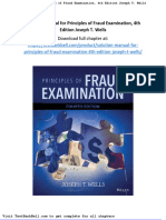 Solution Manual For Principles of Fraud Examination 4th Edition Joseph T Wells