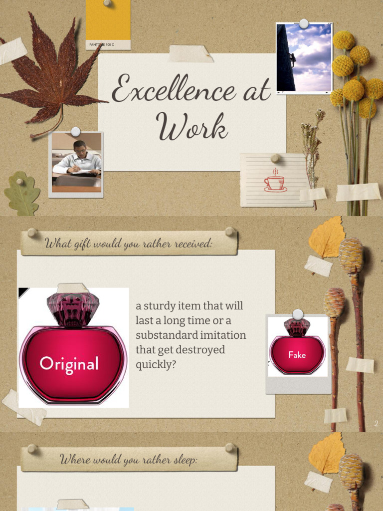 Excellence at Work | PDF