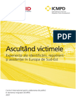 Listening To Victims. Experiences of Identification, Return and Assistance in South-Eastern-Europe