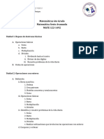 6to Bosquejo Matemática Sexto Avanzada MATE 121-1492