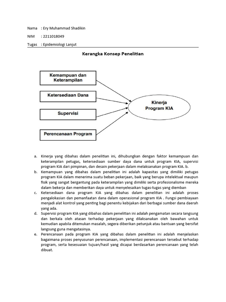Kerangka Konsep Penelitian | PDF