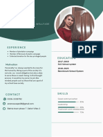 Green Modern Professional Resume