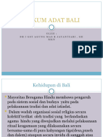 Hukum Adat Bali, Pendahuluan
