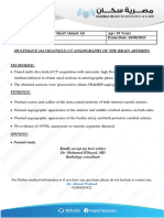 Patient Name: Ahmed Farid Sharf Ahmed Ali Age: 55 Years Patient ID: 3252 Exam Date: 26/08/2023 Ref. Phy.: ىحصلا نيمأتلا