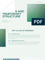 Premises and Temporary Structure