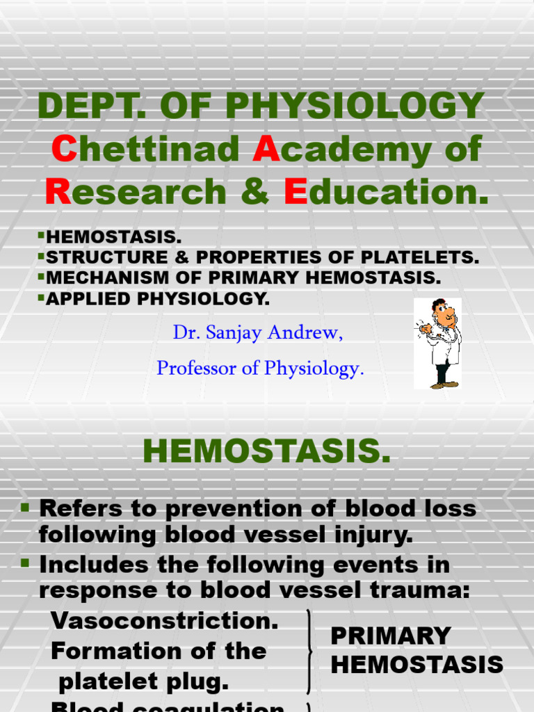 Primary Hemostasis | PDF | Platelet | Coagulation