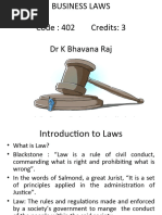 1.business Laws - Unit I - Indian Contract Act, 1872 - Introduction - 1