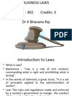 1.business Laws - Unit I - Indian Contract Act, 1872 - Introduction - 1