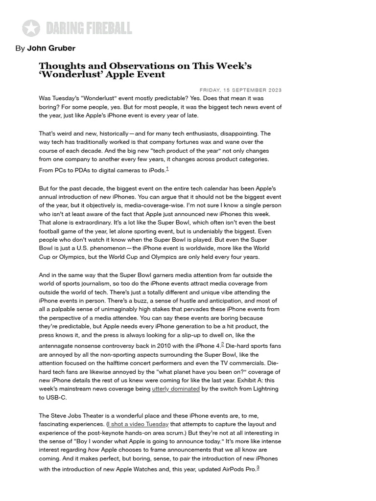Daring Fireball: Thoughts and Observations | PDF | Graphics Processing ...