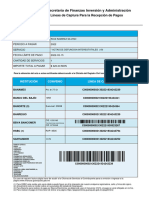 Secretaría de Finanzas Inversión y Administración: Líneas de Captura para La Recepción de Pagos