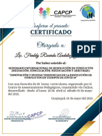 Certificado Capcp Resolucion de Conflictos