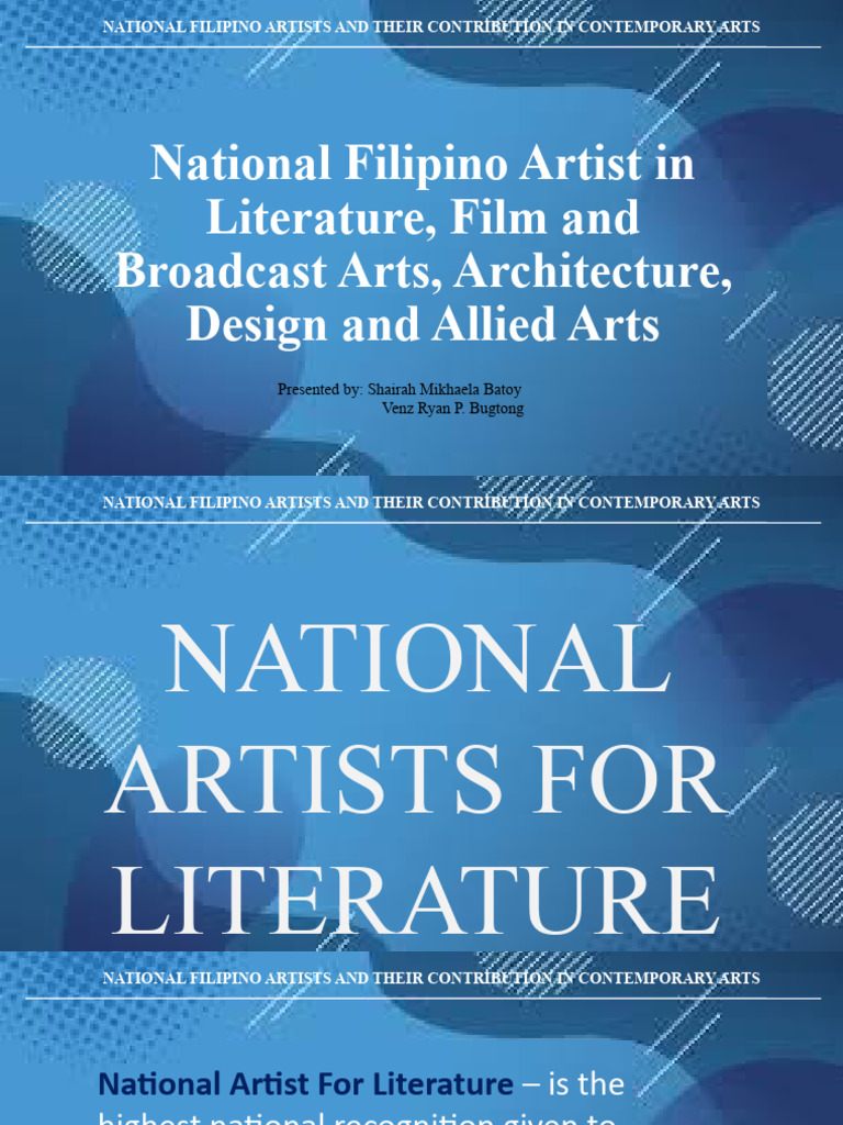 Famous Filipino Artist In Literature