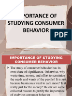 Importance of Studying Consumer Behavior