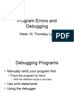 Week10 DEBUGGING