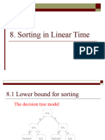 Lec 08 Sorting in Linear Time