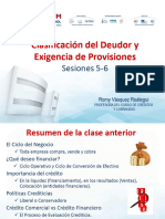 Sesion 5-6 Reglamento para La Evaluación y Clasificación Del Deudor y La Exigencia de Provisiones