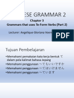 Japanese Grammar 2 - Lecture 3