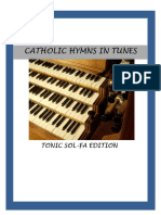 Open Catholic Mass Hymnal With Tunes and Tonic Solfas