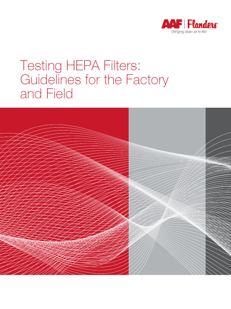 Guidelines For Testing Hepa Filters PDF Aerosol Duct (Flow)