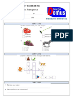 Bimestral Lingua Portuguesa 1 Ano