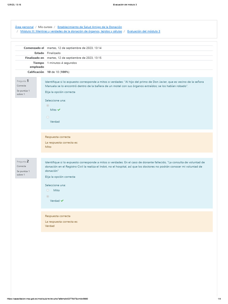 Ecnt Modulo 3 | PDF | Donación de Organos | Medicina CLINICA