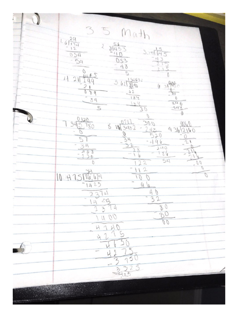 3.5 Work 6TH Grade Math | PDF