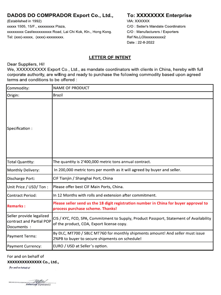 LOI | PDF