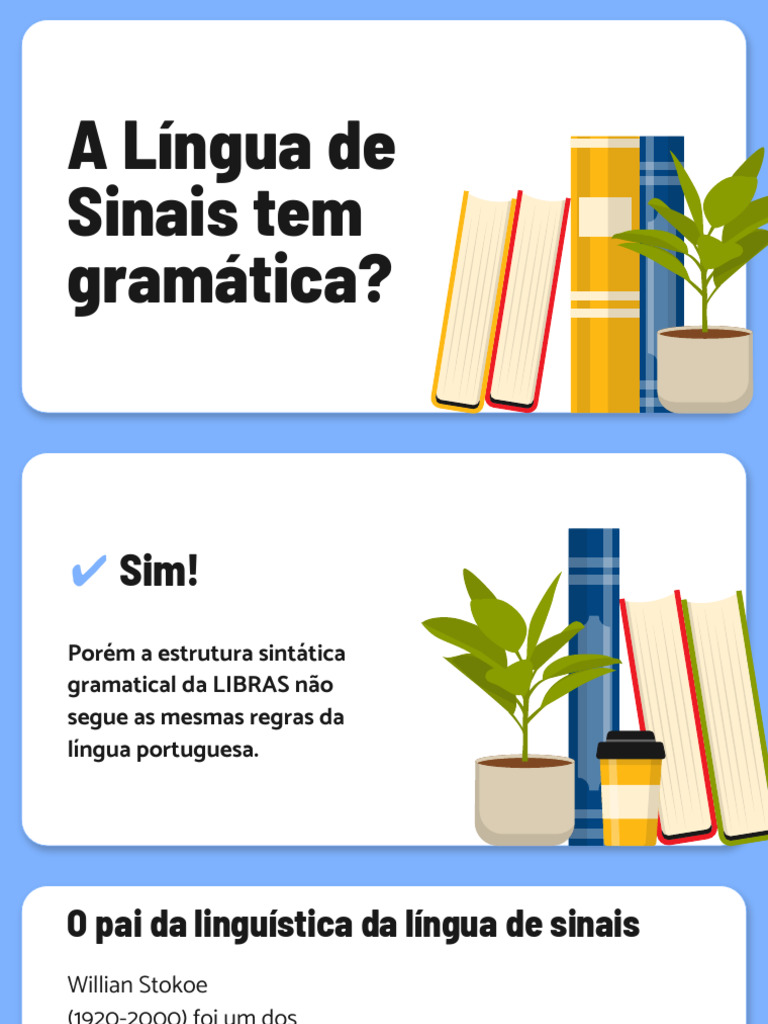 Libras Pdf Linguística Linguagem De Sinais