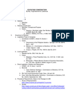 Outline No. 1 - Statutory Construction